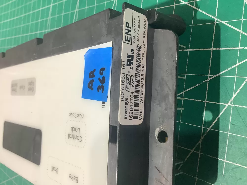 Whirlpool 100-01663-751 Range Control Board AZ190279 | AR369