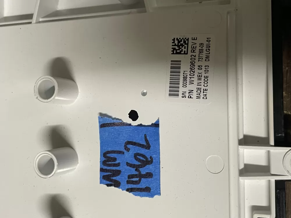 Whirlpool WPW10269602 Washer Control Board Interface AZ50860 | Wmv462