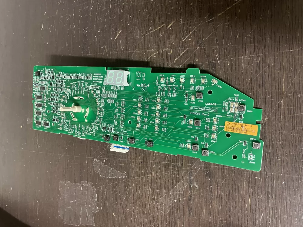 Whirlpool W10051168 Washer Control Board