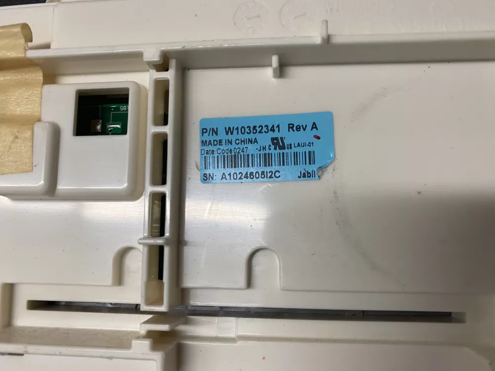 Whirlpool W10352341 Dryer Board Control AZ341 | BK1136