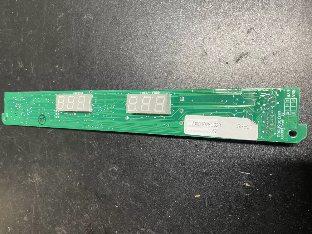 GE 200D1028G020 Refrigerator Control Board