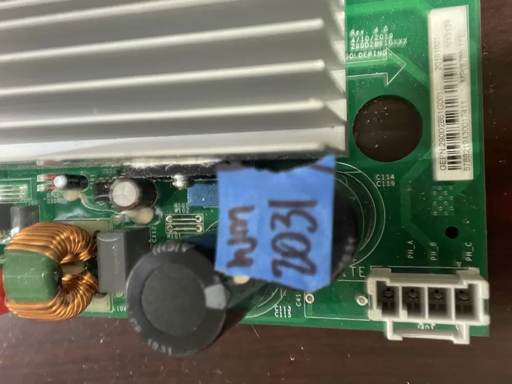 GE 290D2861G001 WH22X29049 Washer Control Board AZ96950 | Wm2021
