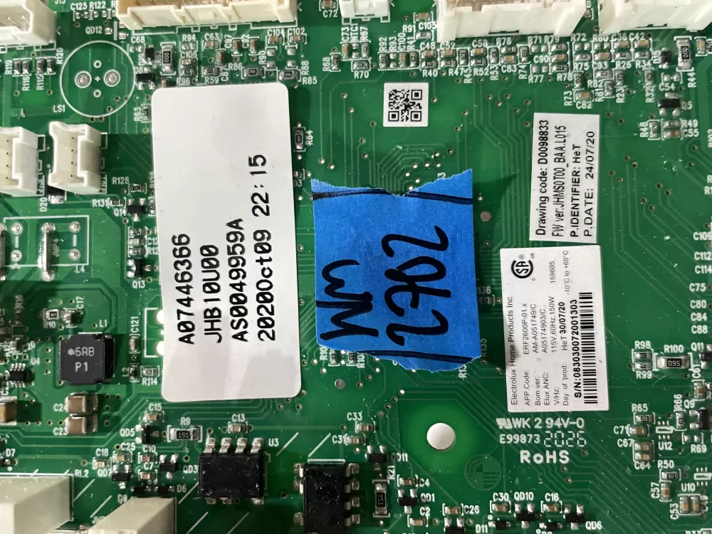 Frigidaire A07446366 Refrigerator Control Board AZ183431 | Wm2702