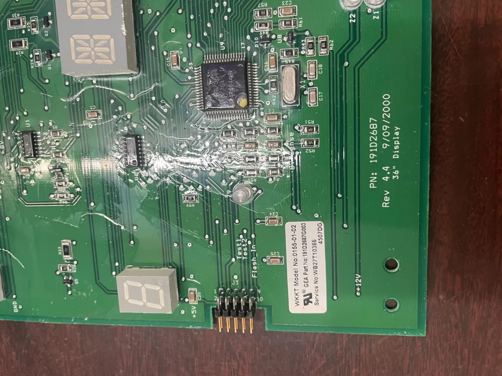 GE 191D2687G003 Wb27t10366 Oven Cooktop Control Board Display AZ30101 | KM257