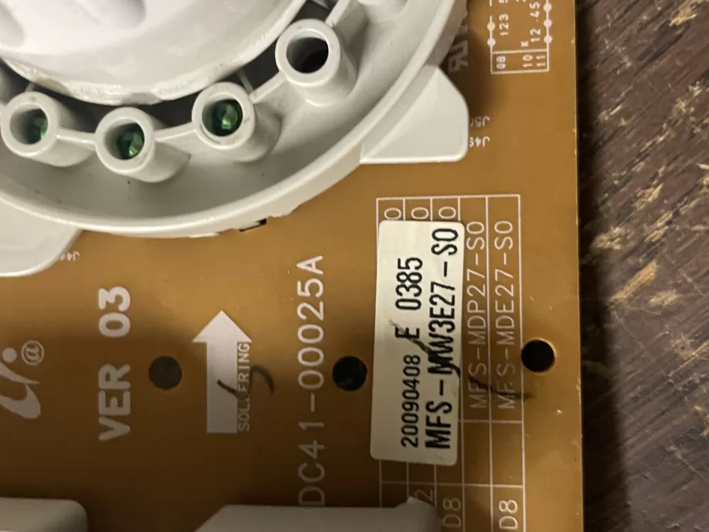 Samsung MFS-MW3E27-S0 DC92-00124A Washer Main Control Board AZ51365 | Wmv540