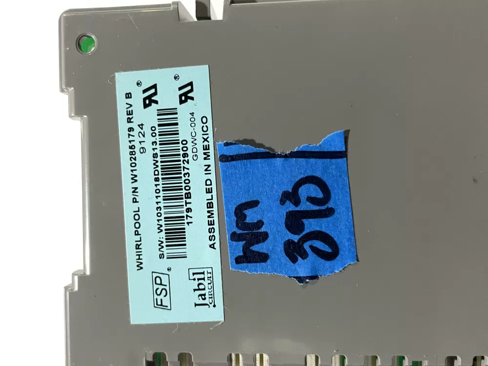 Whirlpool Maytag KitchenAid Kenmore Dishwasher Control Board AZ184571 | Wm393