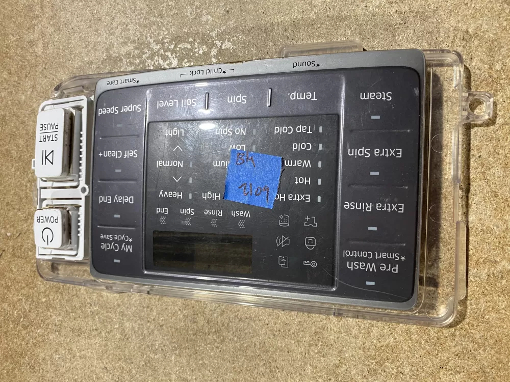 Samsung DC92-01607J DC94-06643A Dryer UI Control Board AZ65536 | BK2109