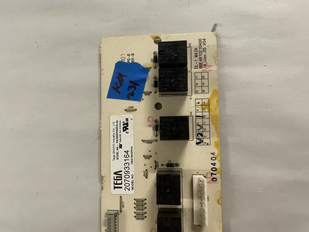 GE Power Dishwasher Control Board 165D7802P003 WD21X10247 AZ162311 | KM231