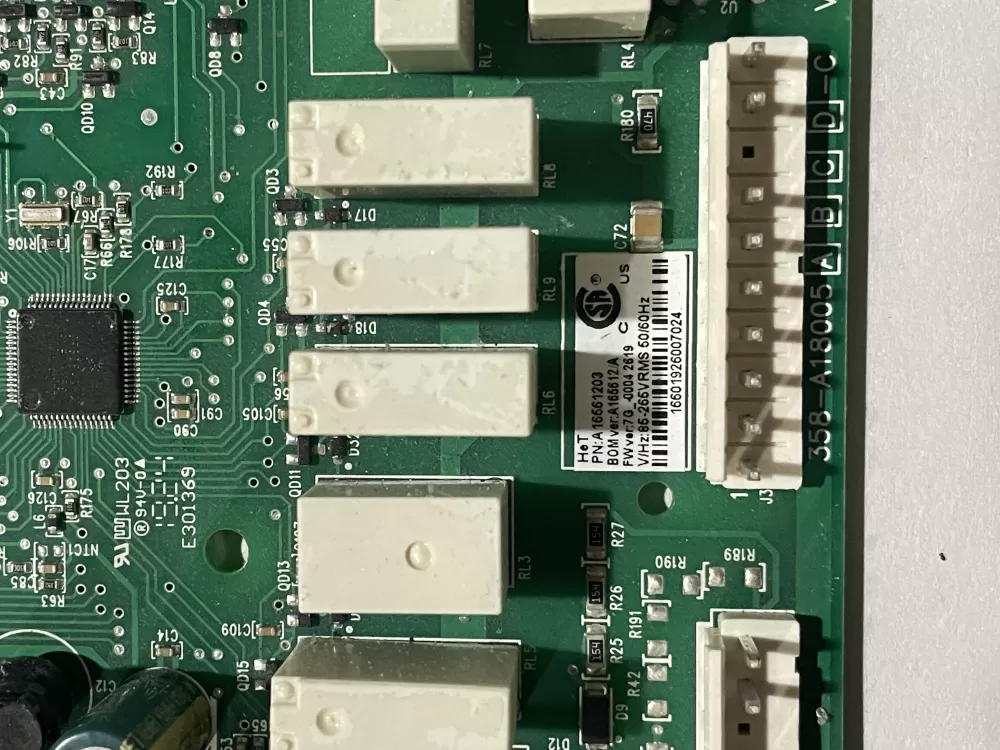 Electrolux A16561203 Refrigerator Control Board AZ203529 | KM1065