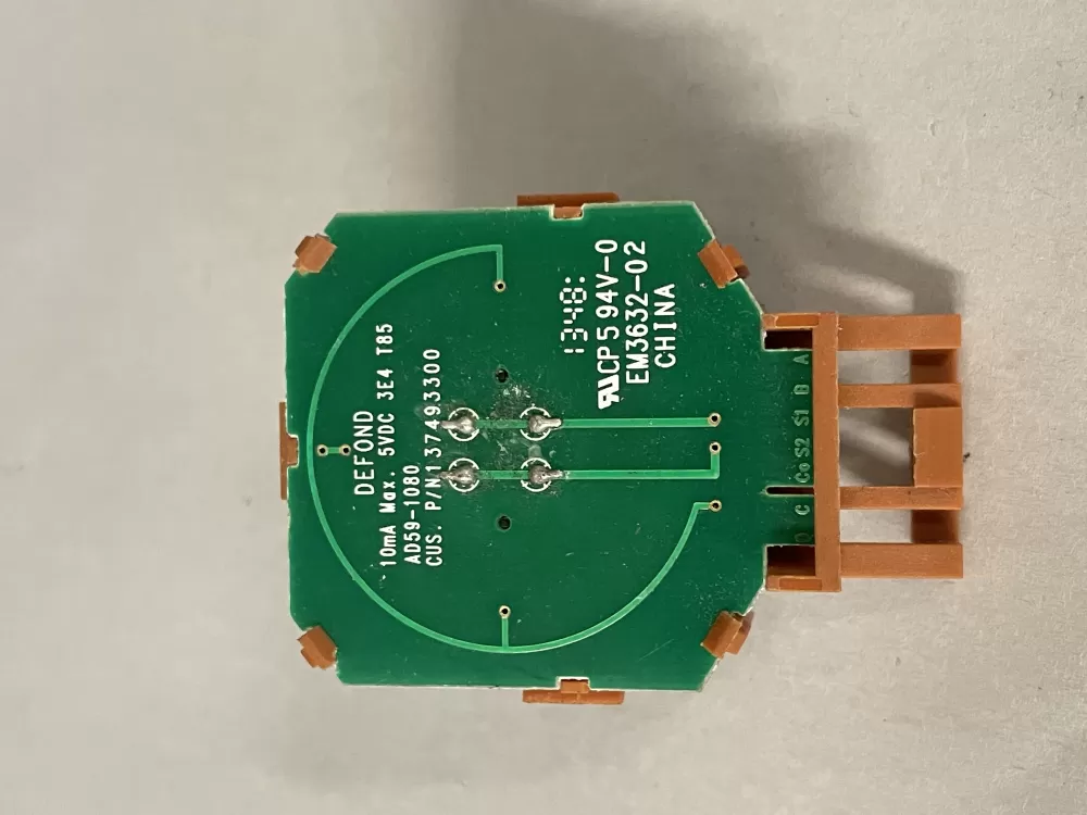 Kenmore Frigidaire Electrolux 137493300 Washer Control Switch AZ220258 | Wm2022