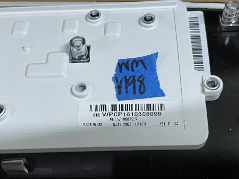Whirlpool Cabrio W10507937 Washer Control Panel AZ102533 | Wmv198