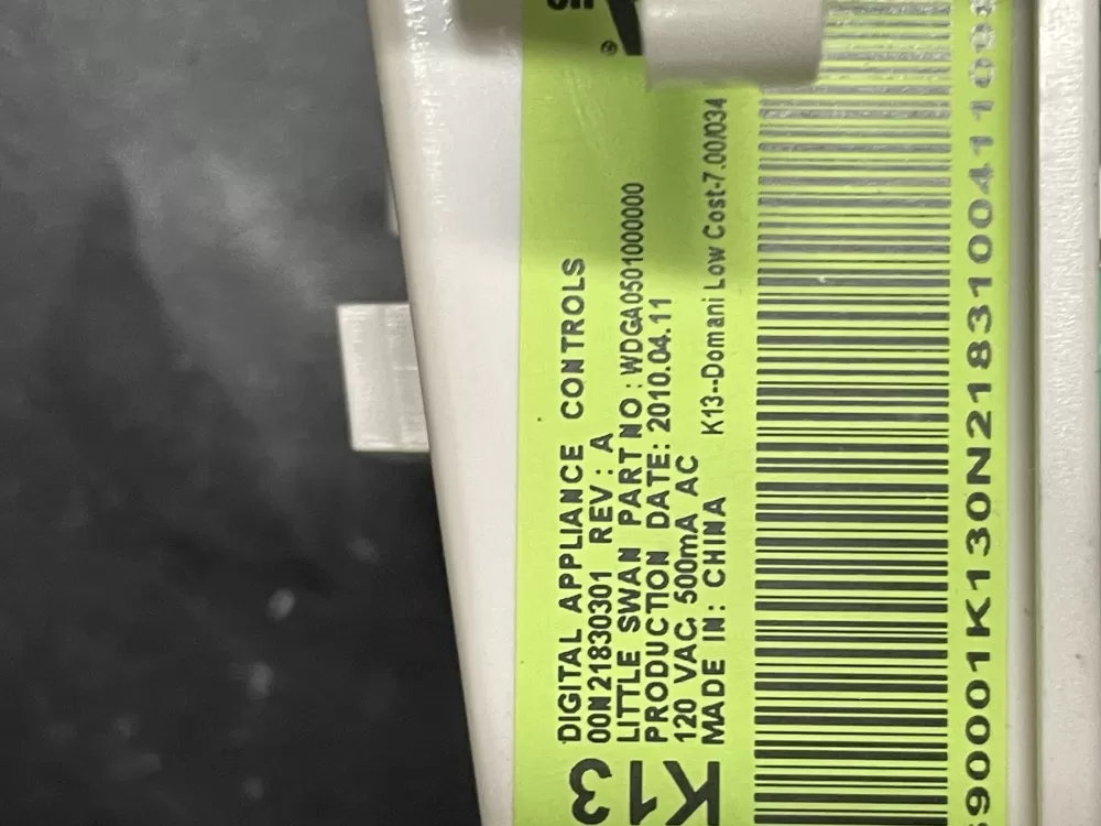 GE 00N21830301 WH12X10457 Washer Control Board AZ13254 | V252