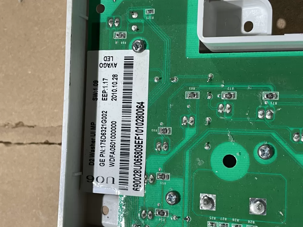 GE 175D6321G002 WDFA0501000000 WH12X10485 Washer Control AZ86927 | KMV454