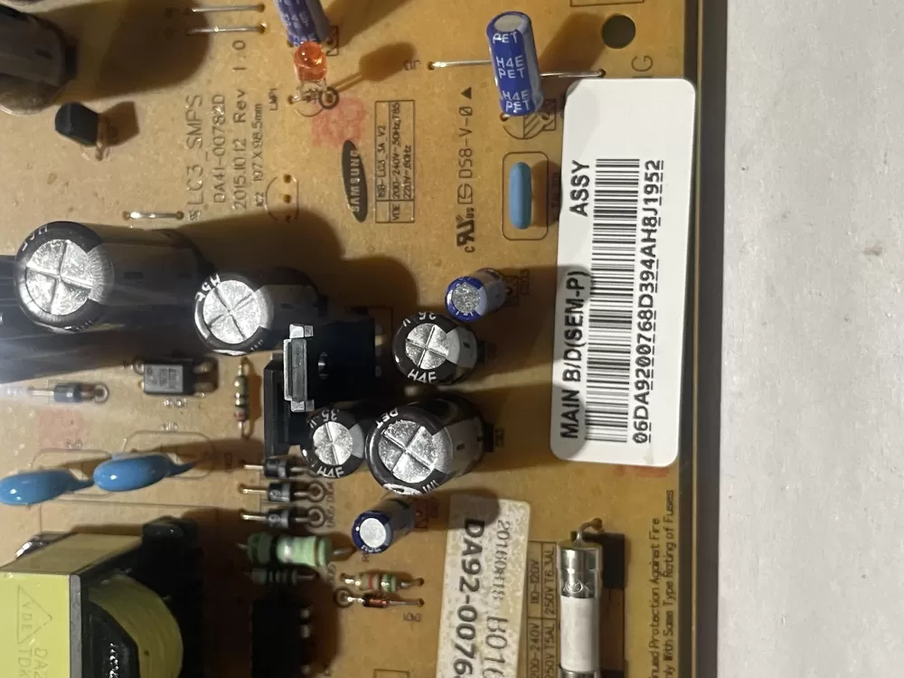 Samsung DA92 00768D Refrigerator Control Board Inverter AZ190957 | KM2334