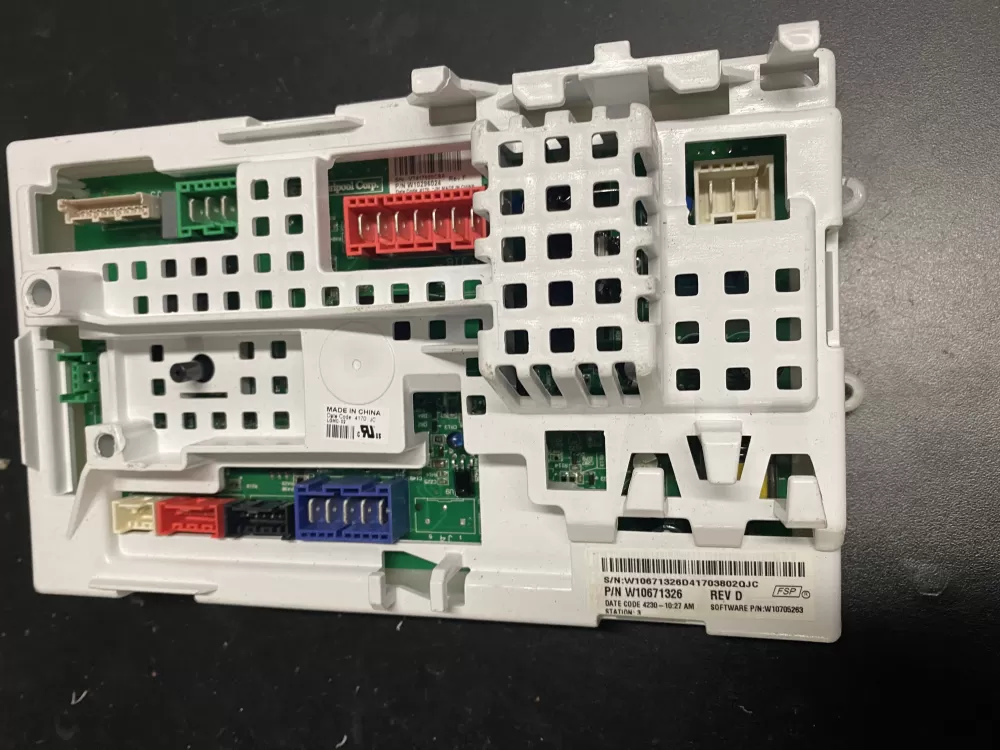 Whirlpool  KitchenAid  Roper  Estate W10671326 Washer Control Board