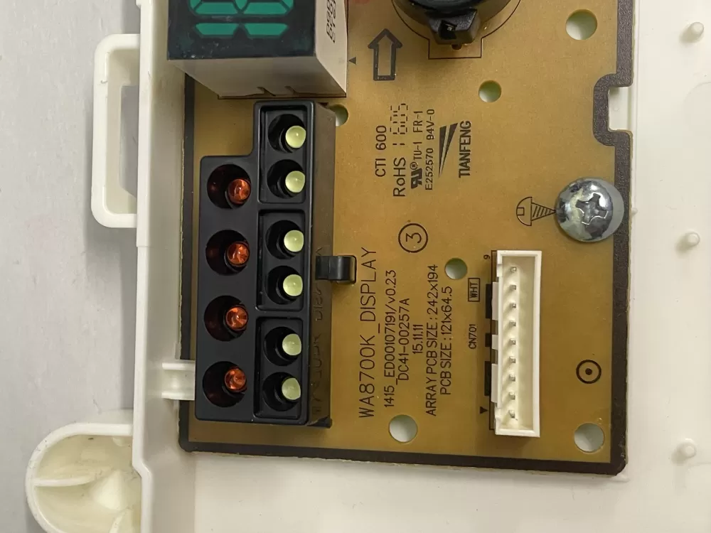 Samsung DC92 01864B Dryer Control Board AZ208196 | KMV720