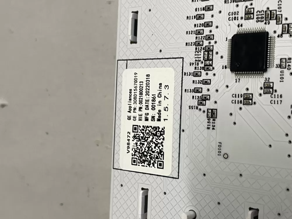 GE 308D1567G004 WH22X34919 Washer Control Board Panel AZ221075 | Wm2059