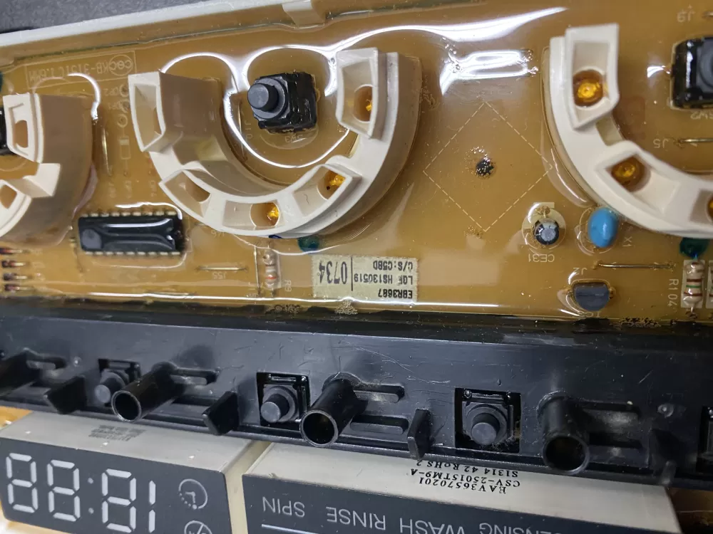 LG EBR36870734 Washer Display Control Board AZ24424 | BKV346