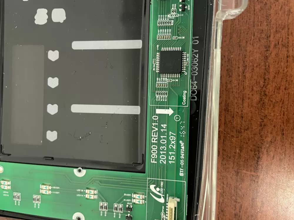 Samsung DC92-01607J DC94-06643A Dryer UI Control Board AZ44004 | KM936