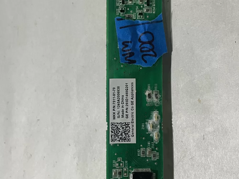 265D1468G200  265D1468G201 GE Dishwasher Control Board AZ163914 | Wm200