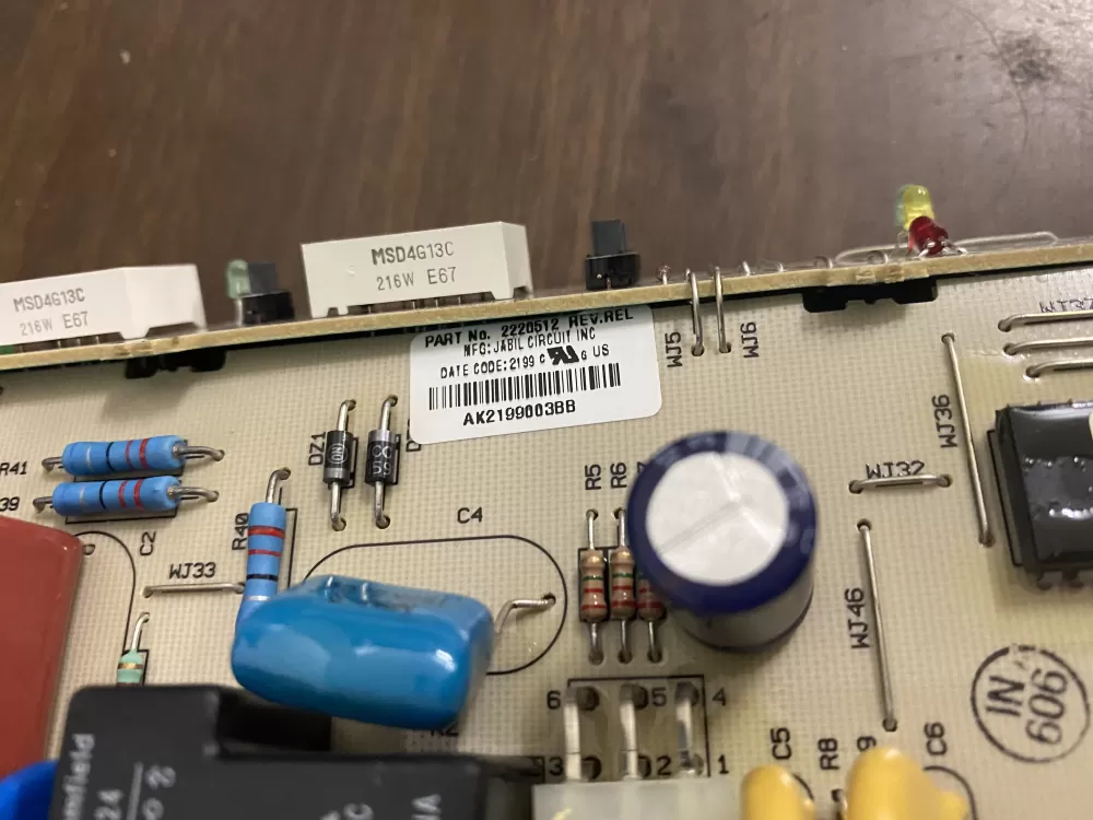 Whirlpool  KitchenAid 8201658  AP3672579  1055219  2220512  2252114  2252140  8201526  8201658R  AH897362  EA897362  PS897362 Refrigerator Control Board