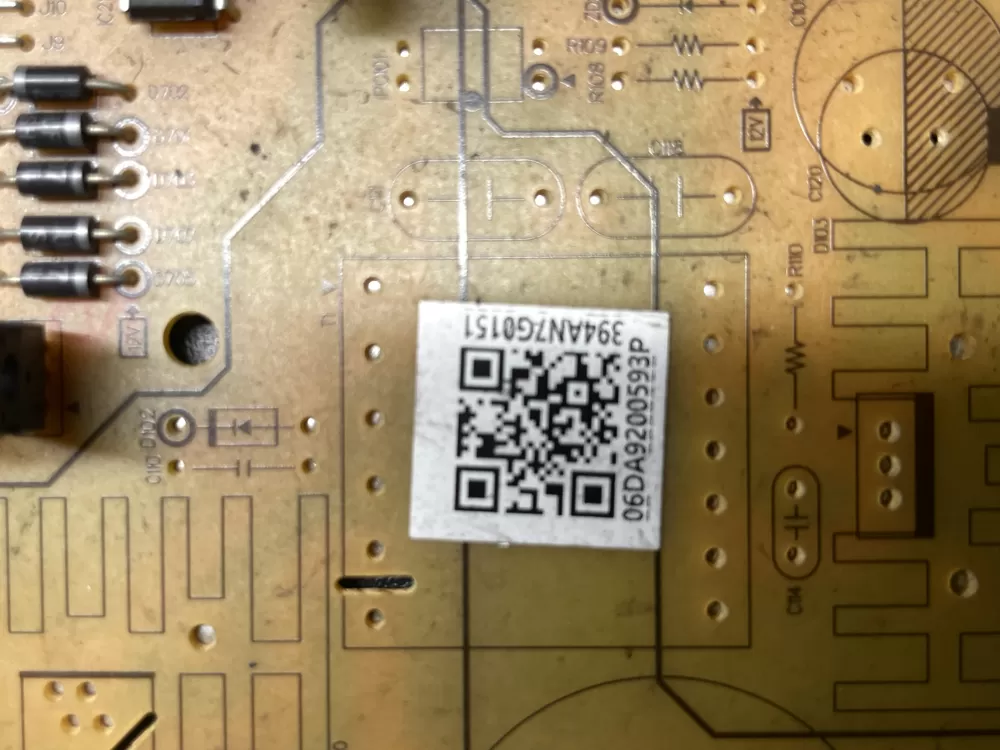 Samsung DA92 00593P Refrigerator Control Board Main AZ35799 | Wm447