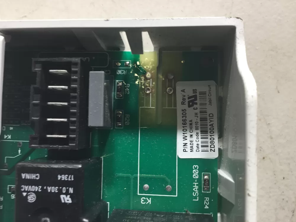 Whirlpool Maytag Kenmore W10166297 Dryer Control Board AZ45282 | NR1768