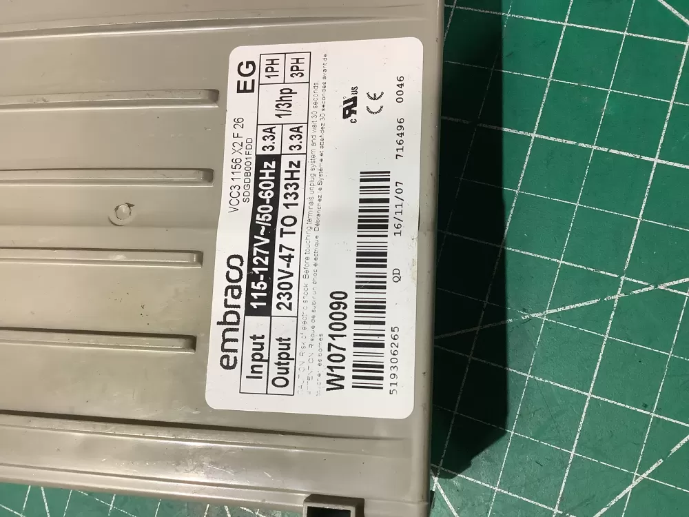 Kenmore W11087200 Refrigerator Control Board Inverter AZ196713 | AR1316