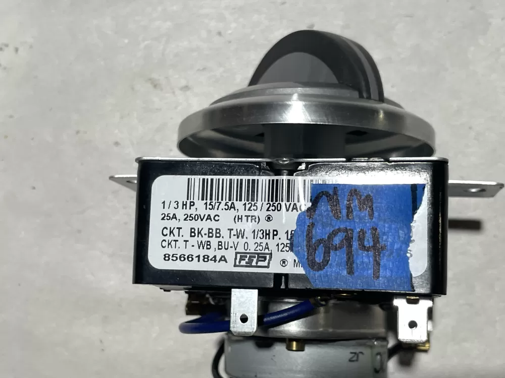 Whirlpool 8566184A 8566184 WP8566184 Dryer Timer AZ107850 | Wm694