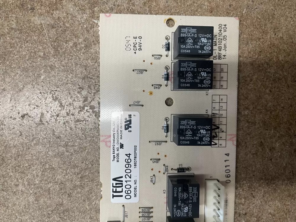 GE 165D7802P002 Dishwasher Control Board AZ20241 | KM1582