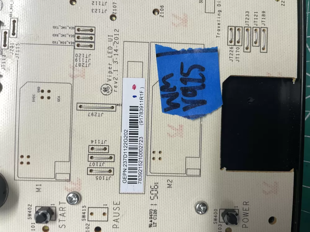 GE 237D1395G202 237D1122G202 237D1060G203 Washer Control Board AZ209269 | Wmv925
