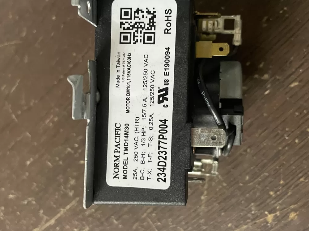 GE WE04X24550 234D2377P004 TMD14M30 Dryer Timer AZ46747 | Wm678