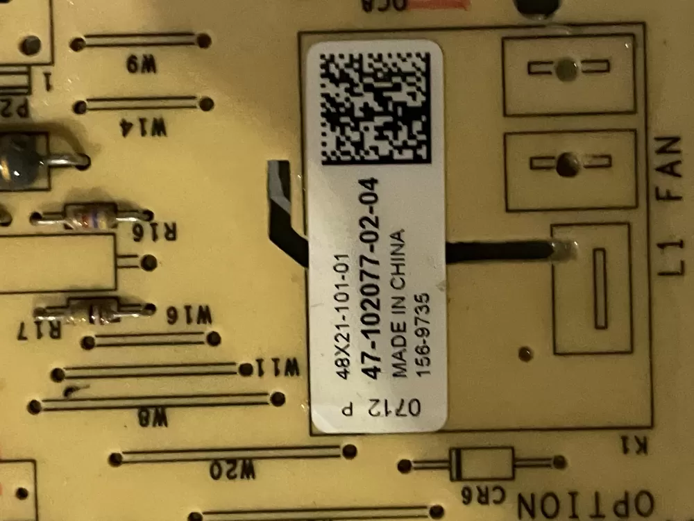 Rheem Air Handler Control Board 47-102077-02-04 156-9735 AZ33015 | Wm340