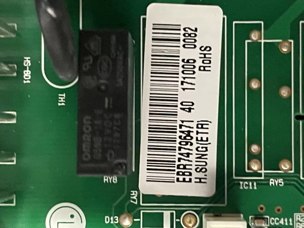 LG EBR74796471 Refrigerator Control Board AZ19651 | WM1123