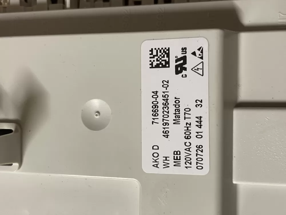 Kenmore 716690 04 Washer Control Board AZ56407 | Wm2020
