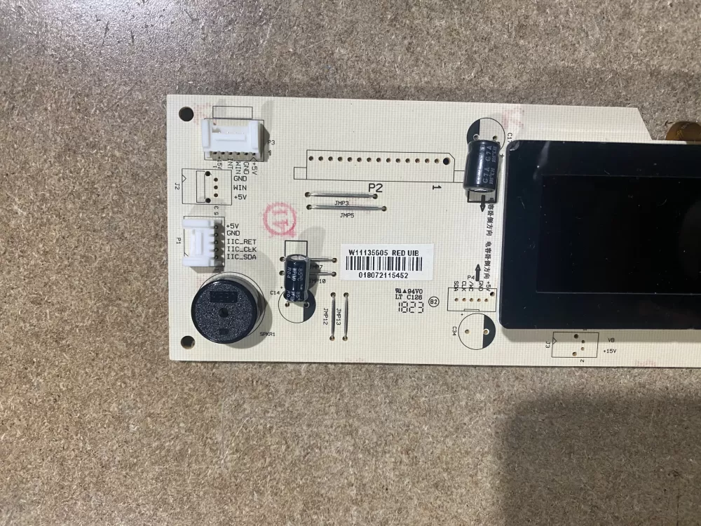 Whirlpool Display Control Board & Screen W11135605 W10909668 AZ66661 | BK1958