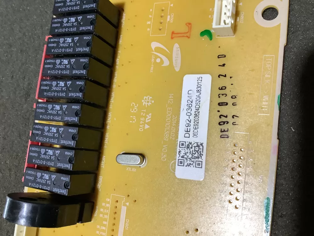 Samsung DE92-03624D Microwave Control Board AZ126416 | NR2286