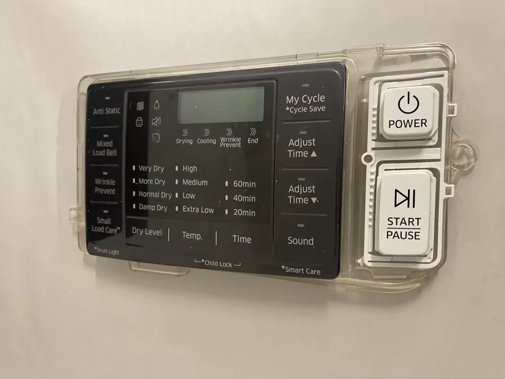Samsung DC92-01607J  AP6243588  DC94-06643A  DC93-00376D  PS12084833 Dryer UI Control Board