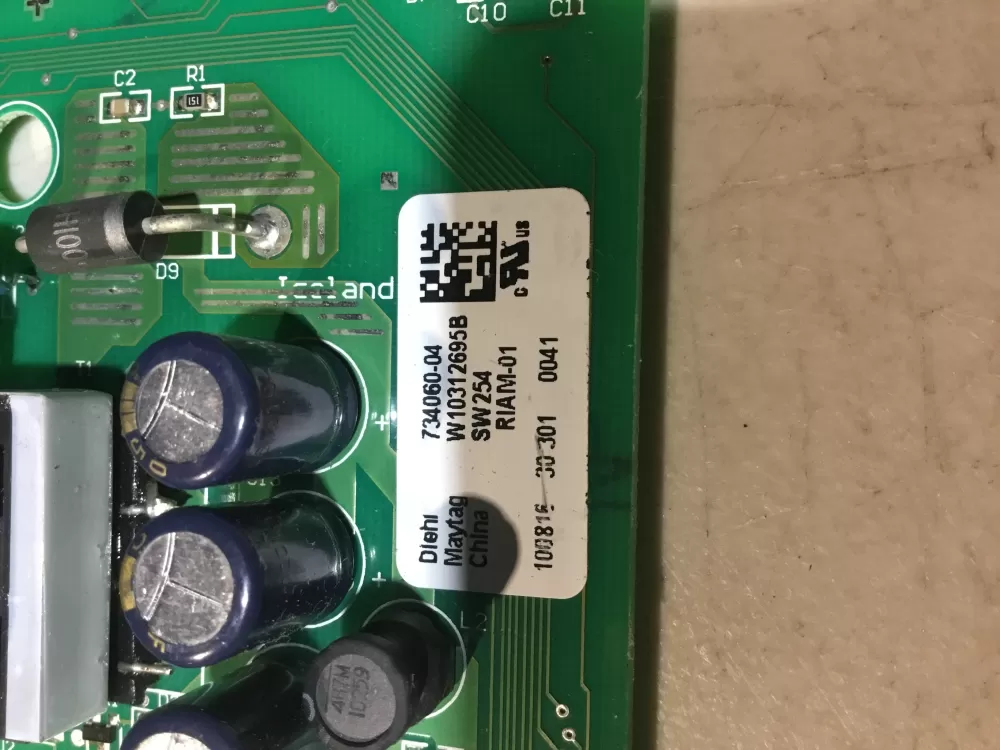 Whirlpool Maytag W10312695B Refrigerator Control Board AZ48908 | NR1793