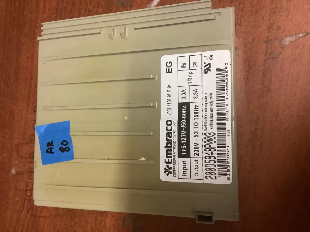 GE Wr55x10685 Refrigerator Control Board Inverter AZ197415 | AR80