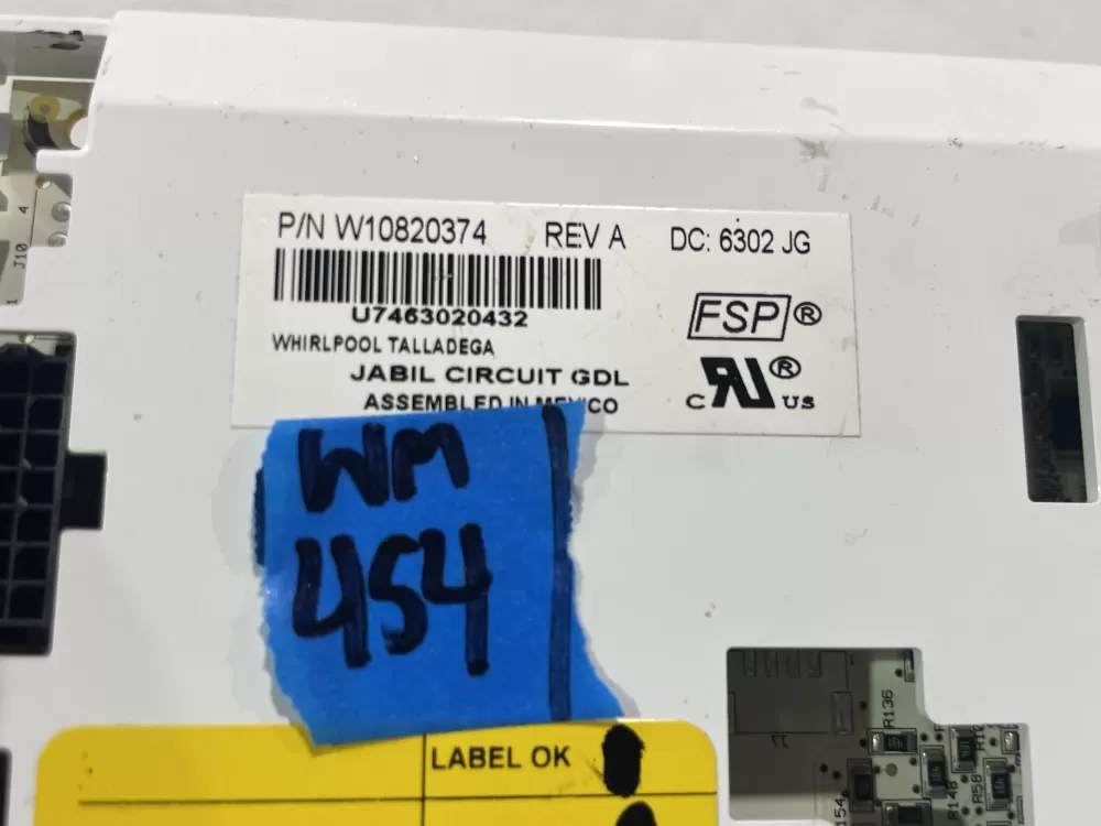 Whirlpool W10820374 W10848301 Refrigerator Control Board AZ179847 | Wm454