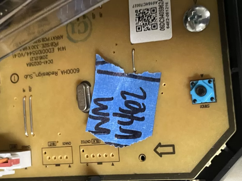 Samsung DC94-05962A Washer Control Board Main Panel AZ50811 | Wmv462