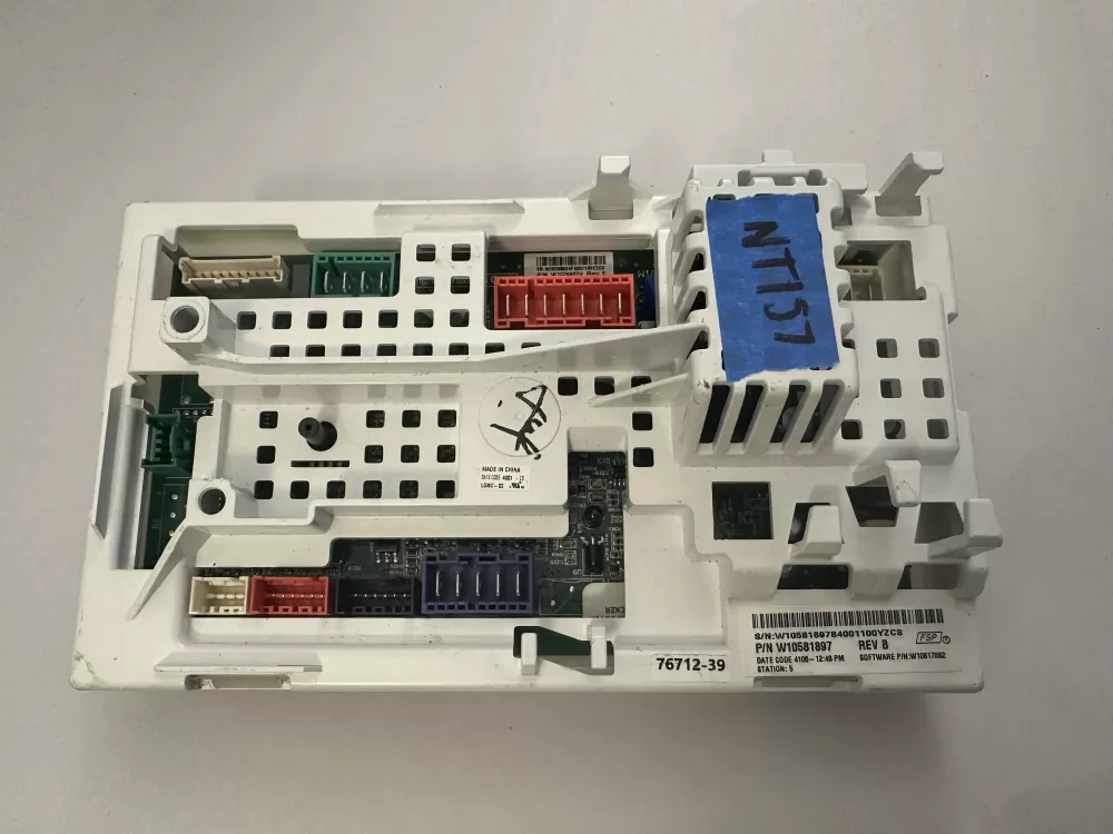 Whirlpool AP5803401 W10581897 PS8768789 Washer Control Board AZ2844 | NT157