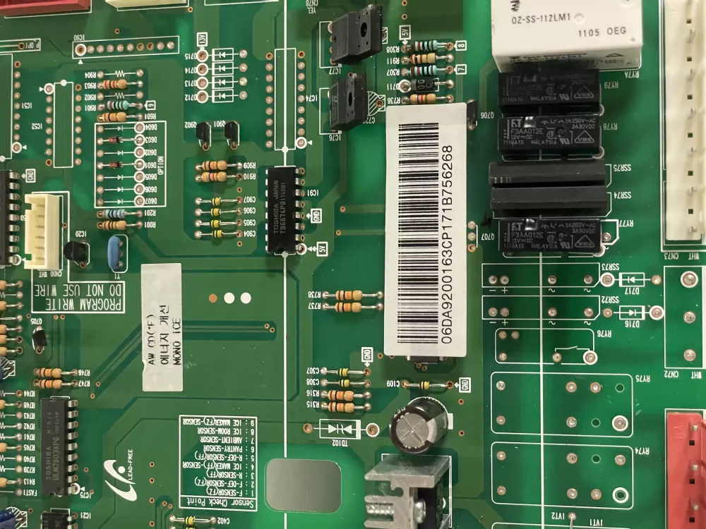 Samsung DA92-00163C Refrigerator Control Board AZ145315 | KMV722