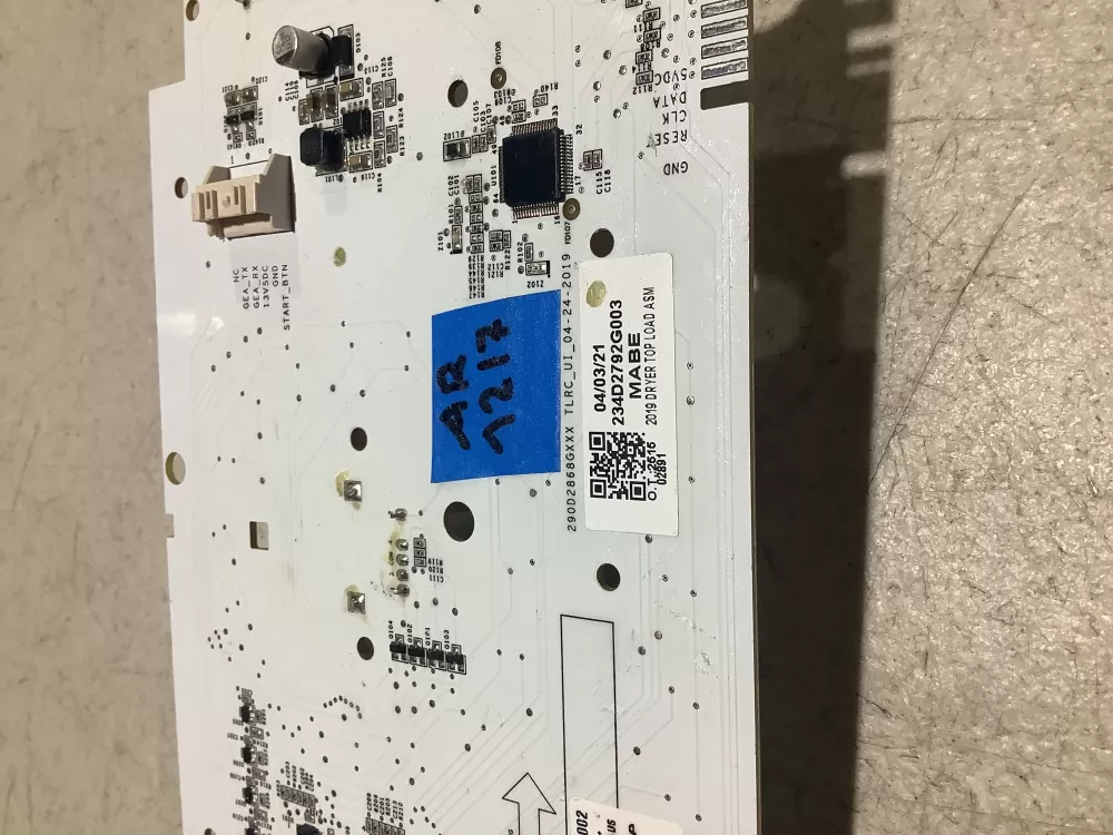 GE Dryer 234D2792G003 Main Board Assembly AZ112392 | AR1217
