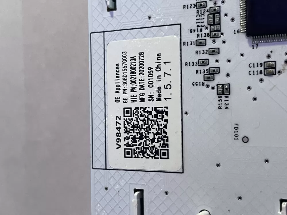 GE 308D1567G003 Washer Control Board AZ195745 | Wm991