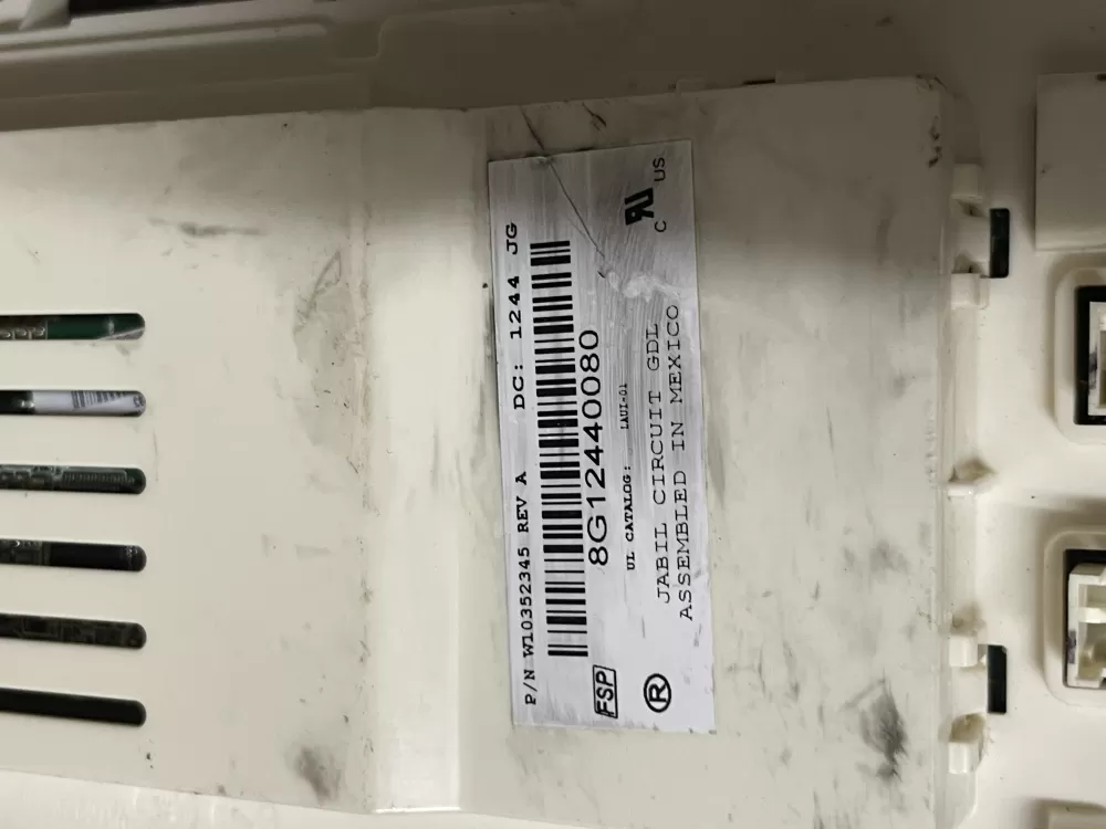 Whirlpool W10352345 Dryer UI Control Board AZ42809 | Wm1748