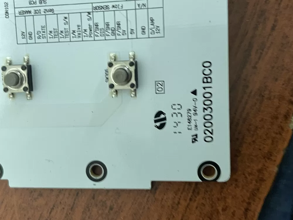 LG Kenmore EBR78631903 Refrigerator Dispenser UI Control Board AZ30381 | WM331