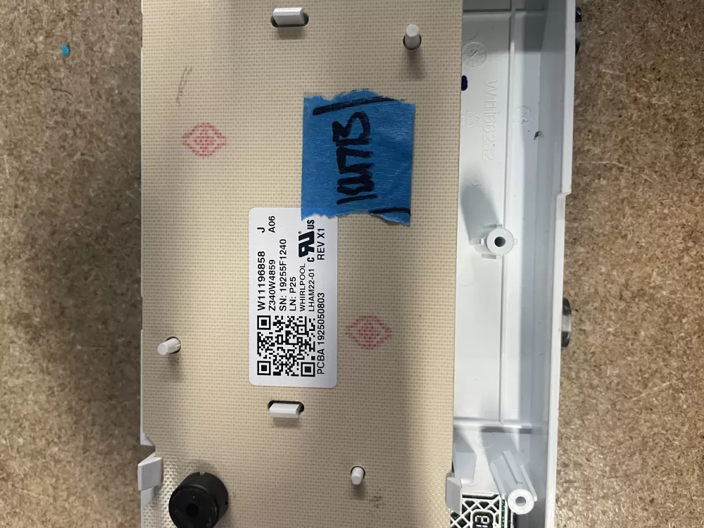 Maytag W11196858 Washer Control Board User Interface Display AZ24124 | KM713