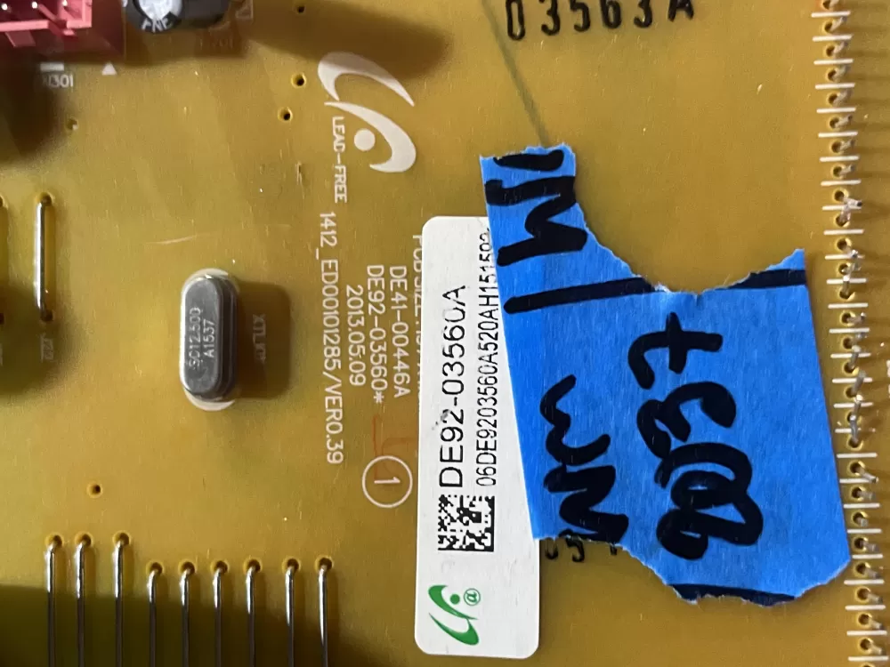 Samsung DE92-03560A Microwave Control Board AZ187297 | Wm2037